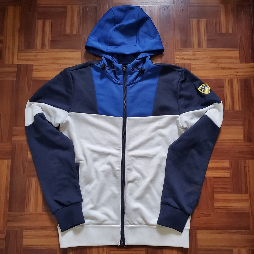 Emporio Armani White and Gray Hoodie
